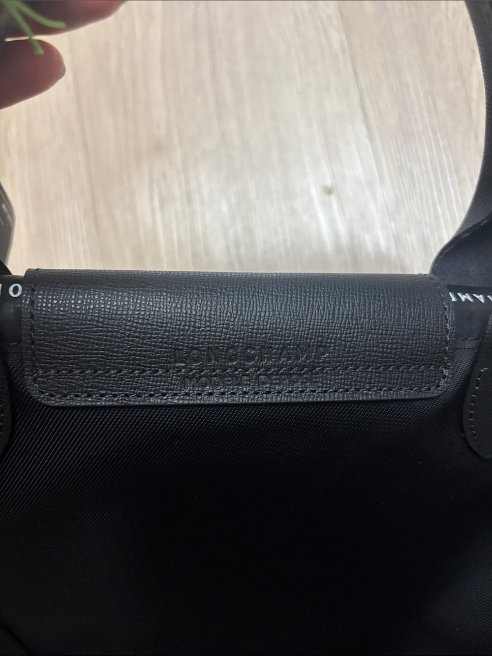 Longchamp new with tag Black Le Pliage Nylon Tote with Shoulder Strap - Picture 8 of 12
